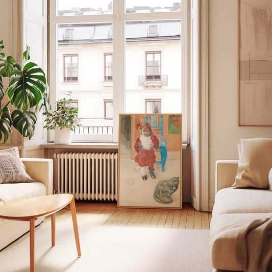 Carl Larsson Brita i Konfektyrburken 1984 Poster