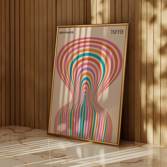 Bauhaus Vortex Poster