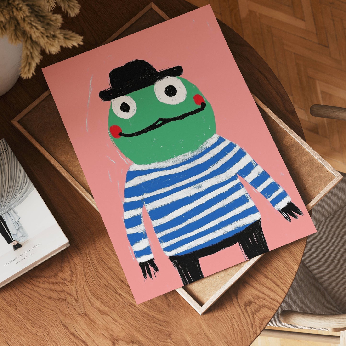 French Frog Poster
