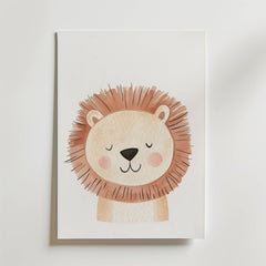 Sleepy Lion Poster