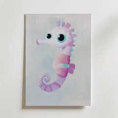 Pastel Seahorse Poster