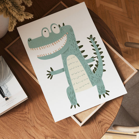 Happy Crocodile Poster