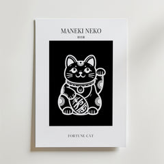 Maneki Neko Fortune Cat Poster