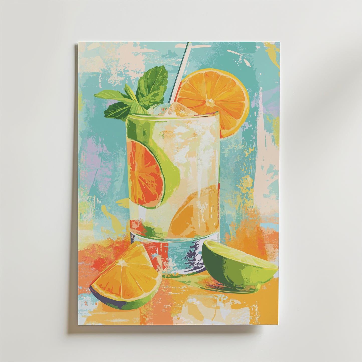Gylden Citrus Fizz Plakat
