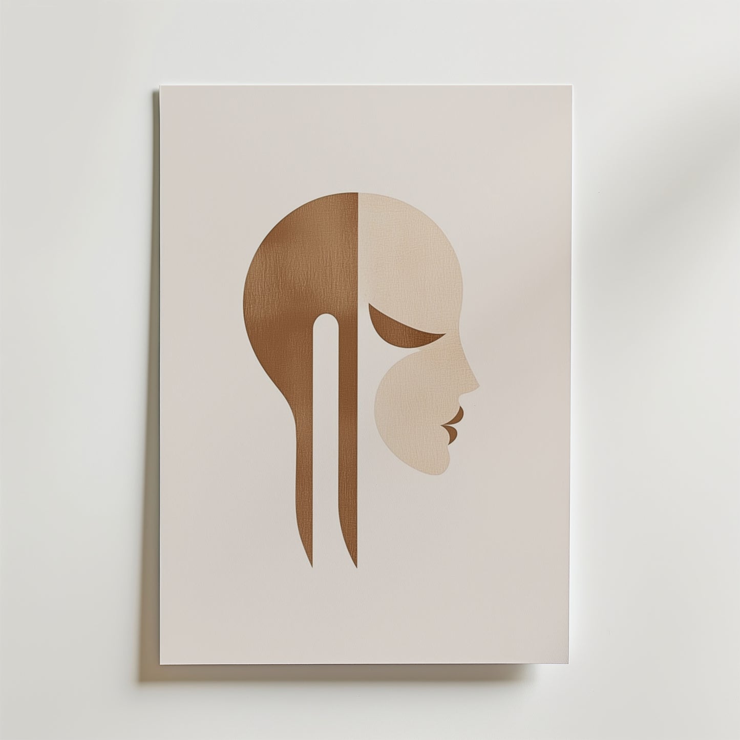 Abstract Side Portrait Poster