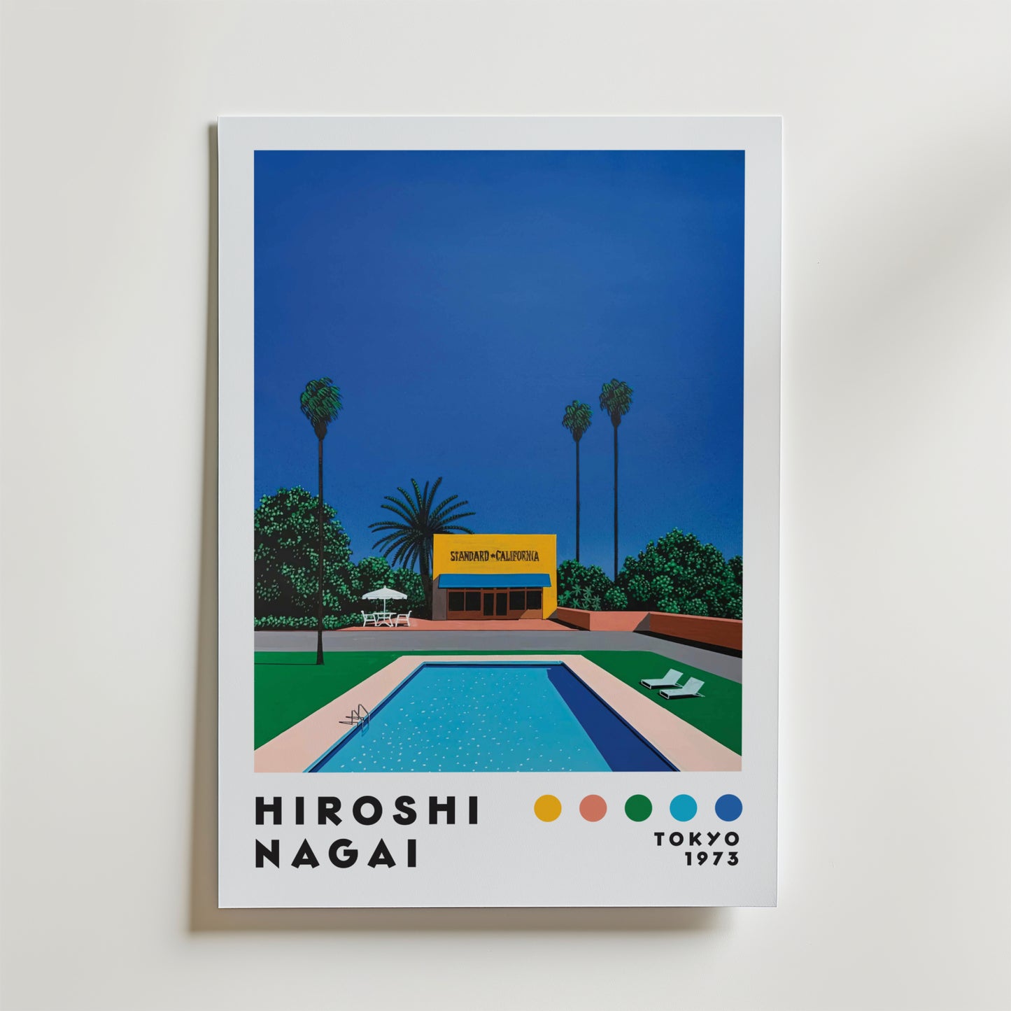Hiroshi Nagai California Pool Poster