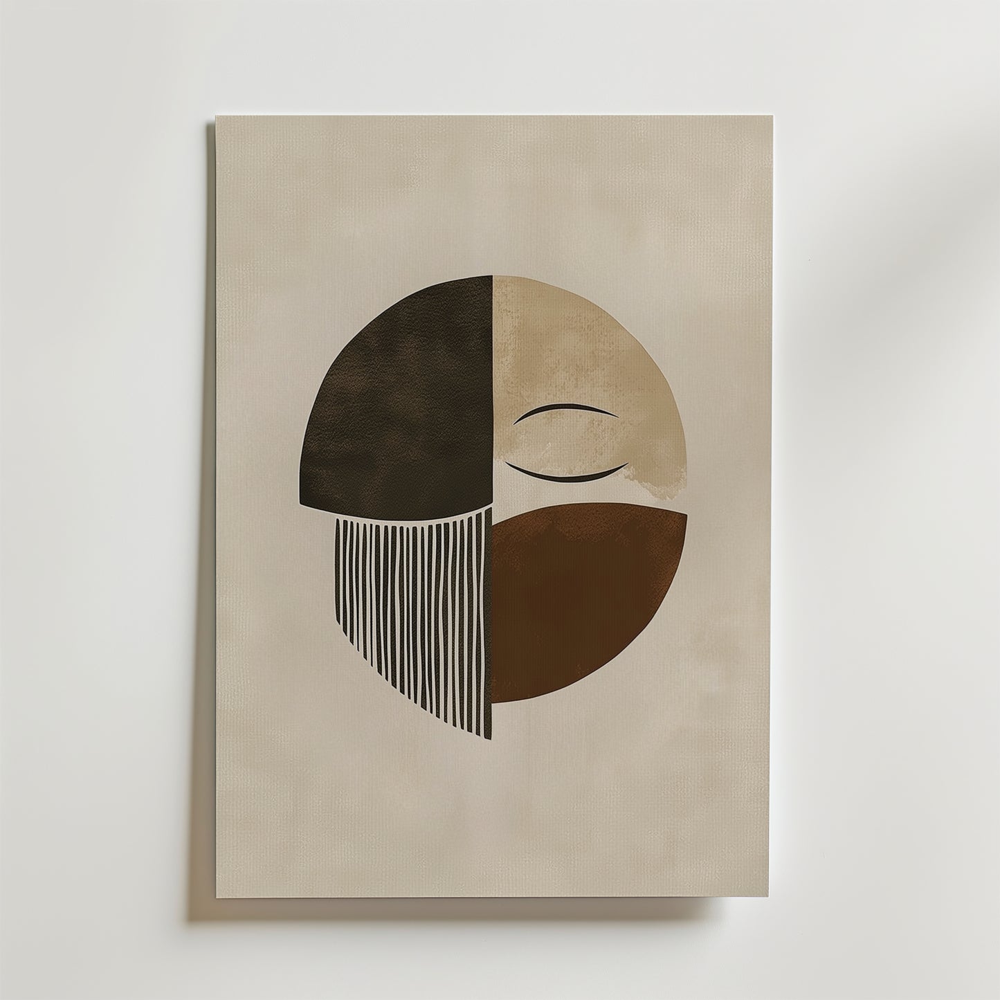 Abstract Face Circle Poster