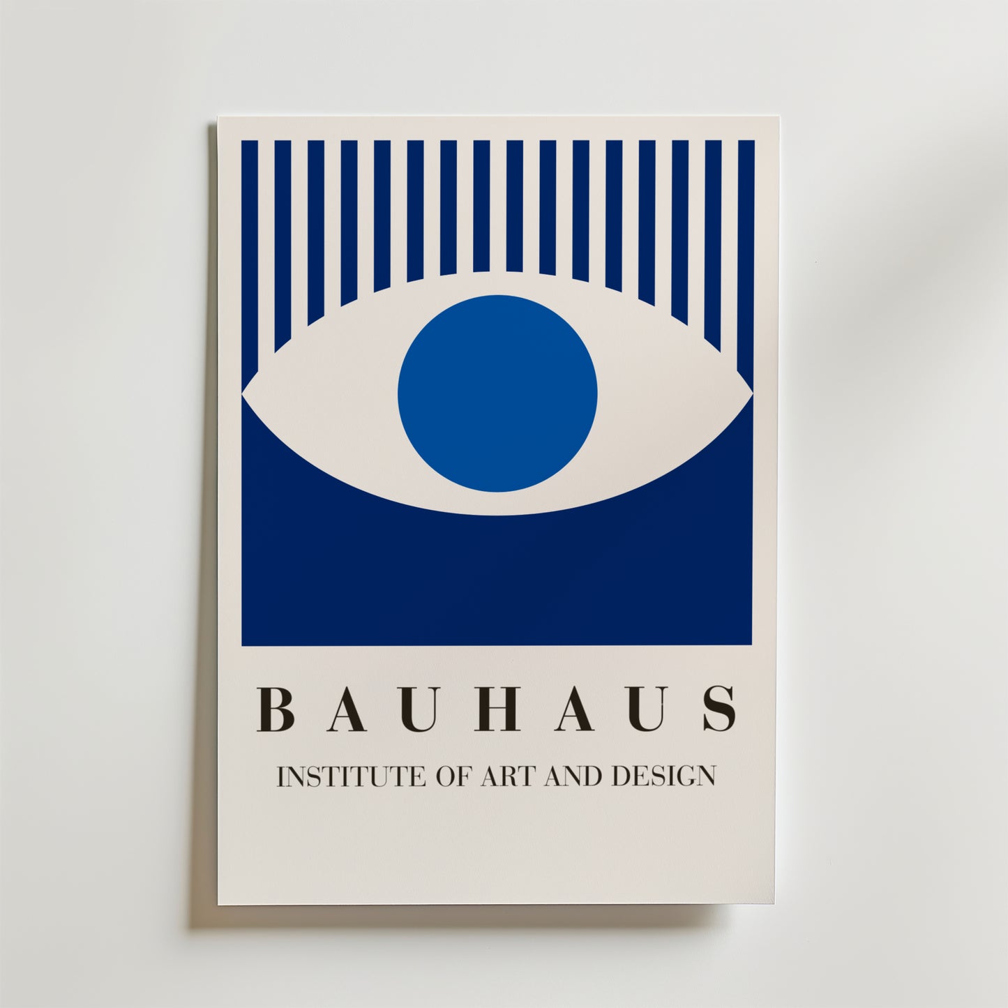 Bauhaus Blå Øje Plakat