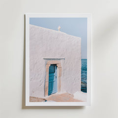 Coastal Chapel Serenity Poster