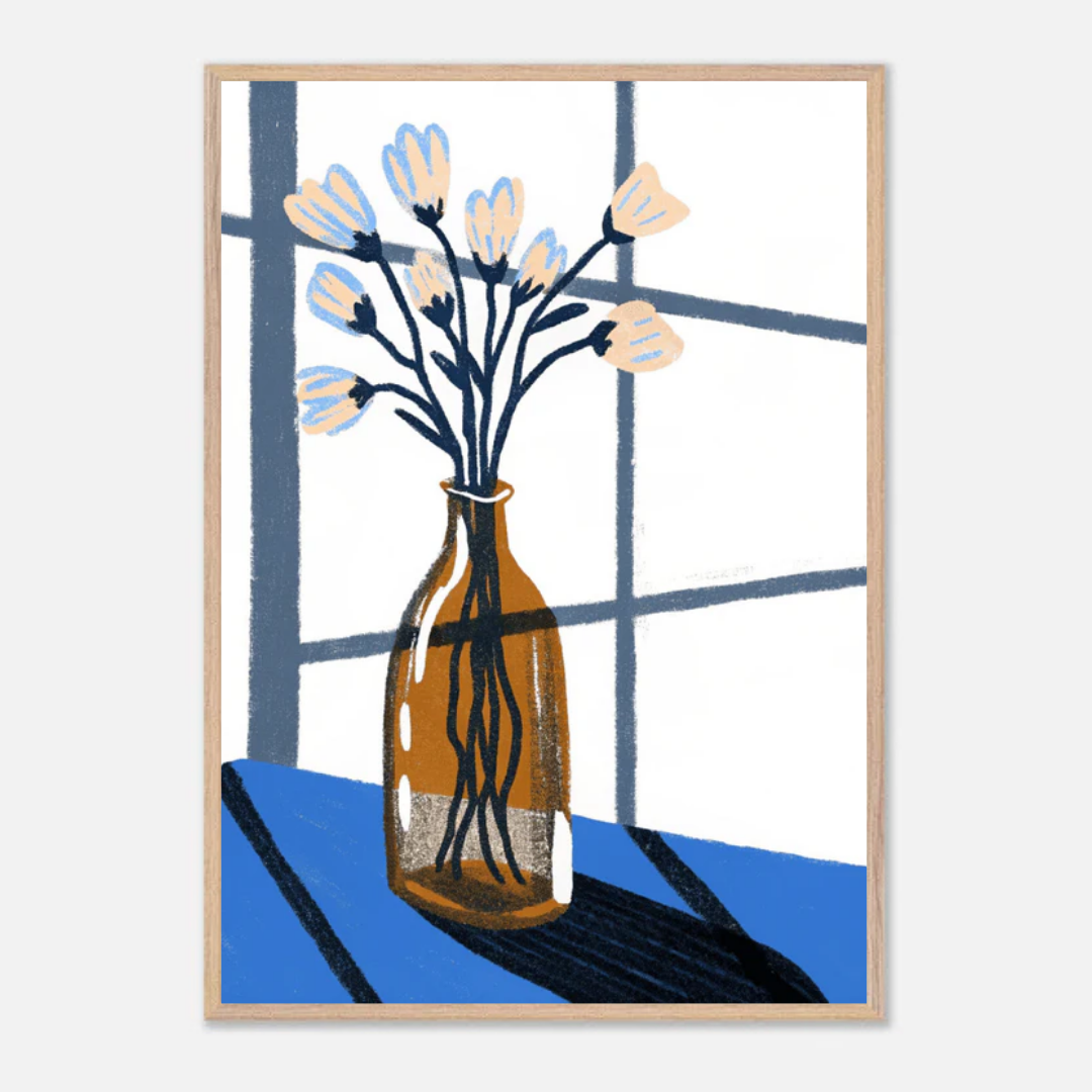 Tulip In Vase Poster