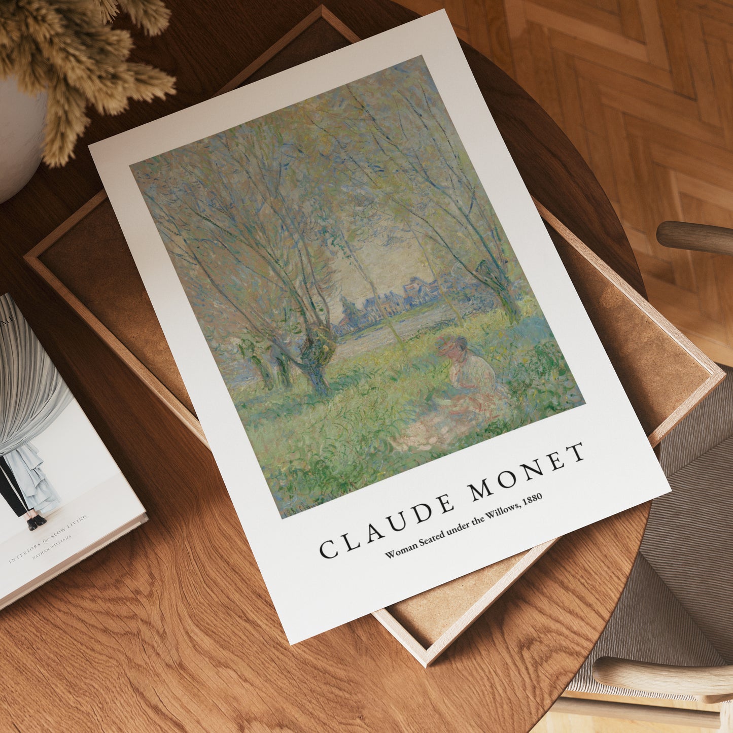 Claude Monet Siddende Kvinde Plakat