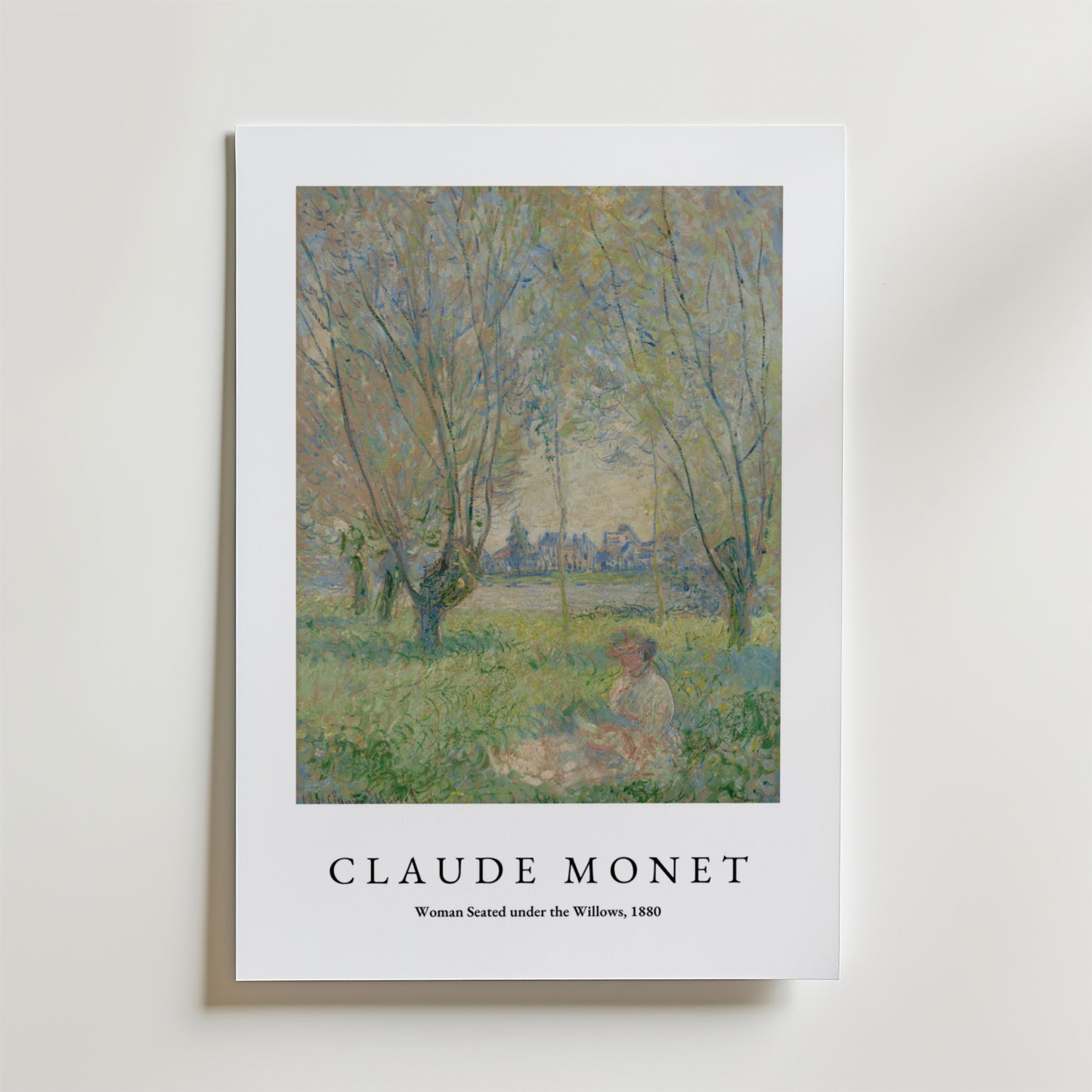 Claude Monet Siddende Kvinde Plakat