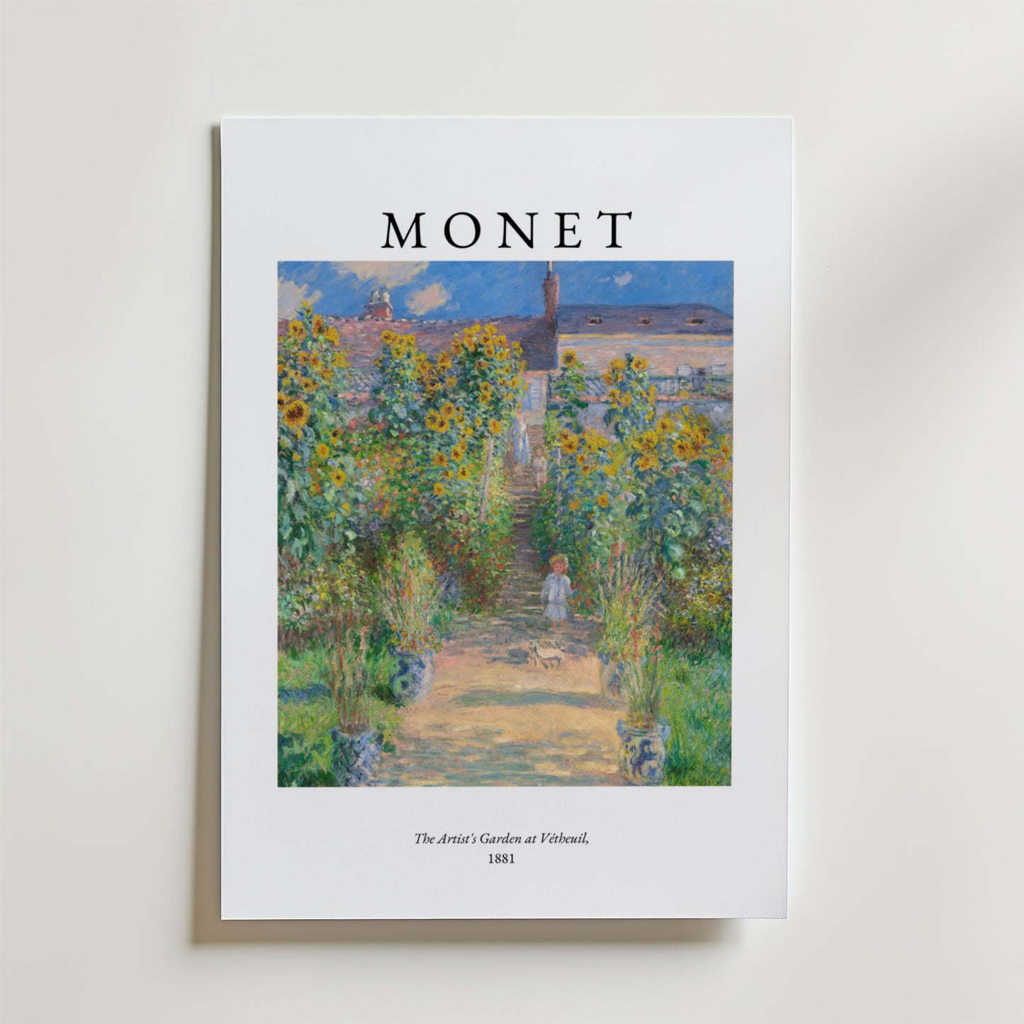 Claude Monet Kunstnerens Have Plakat