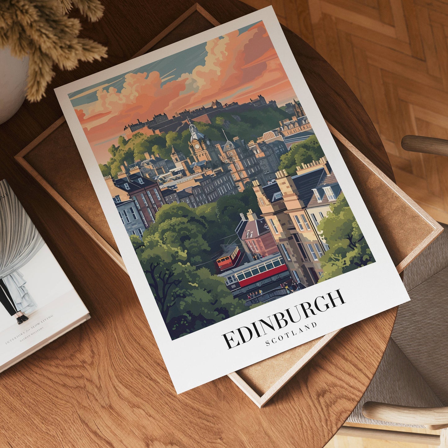 Edinburgh Beneath The Castle Poster