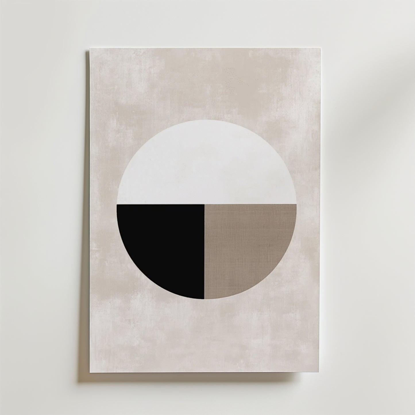 Abstract Single Round Shape Poster