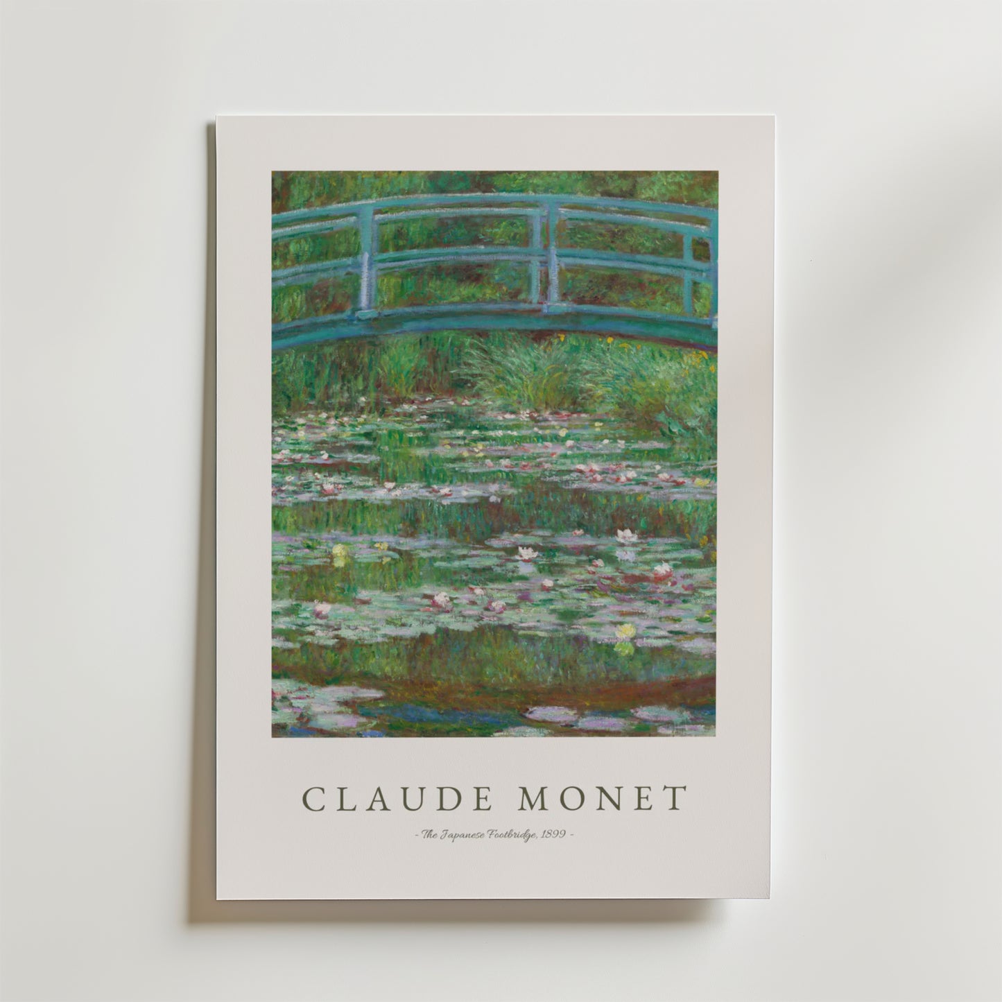 Claude Monet Fodgængerbro Plakat