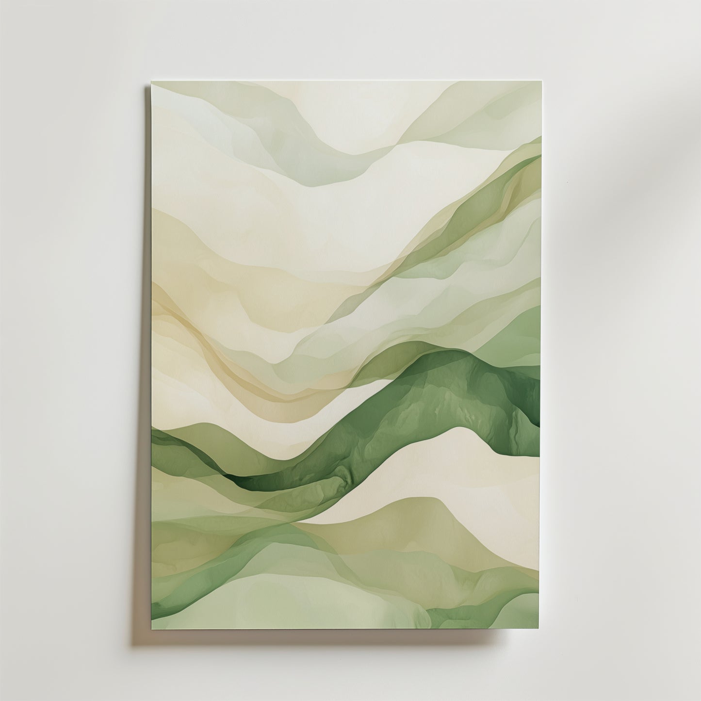 Abstract Waves of Serenity Poster