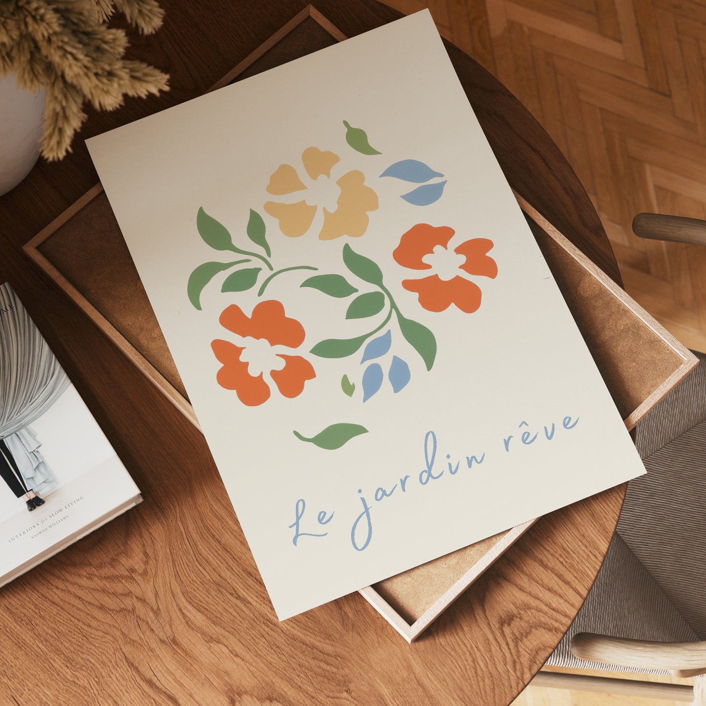 Le Jardin Reve Blomsterplakat