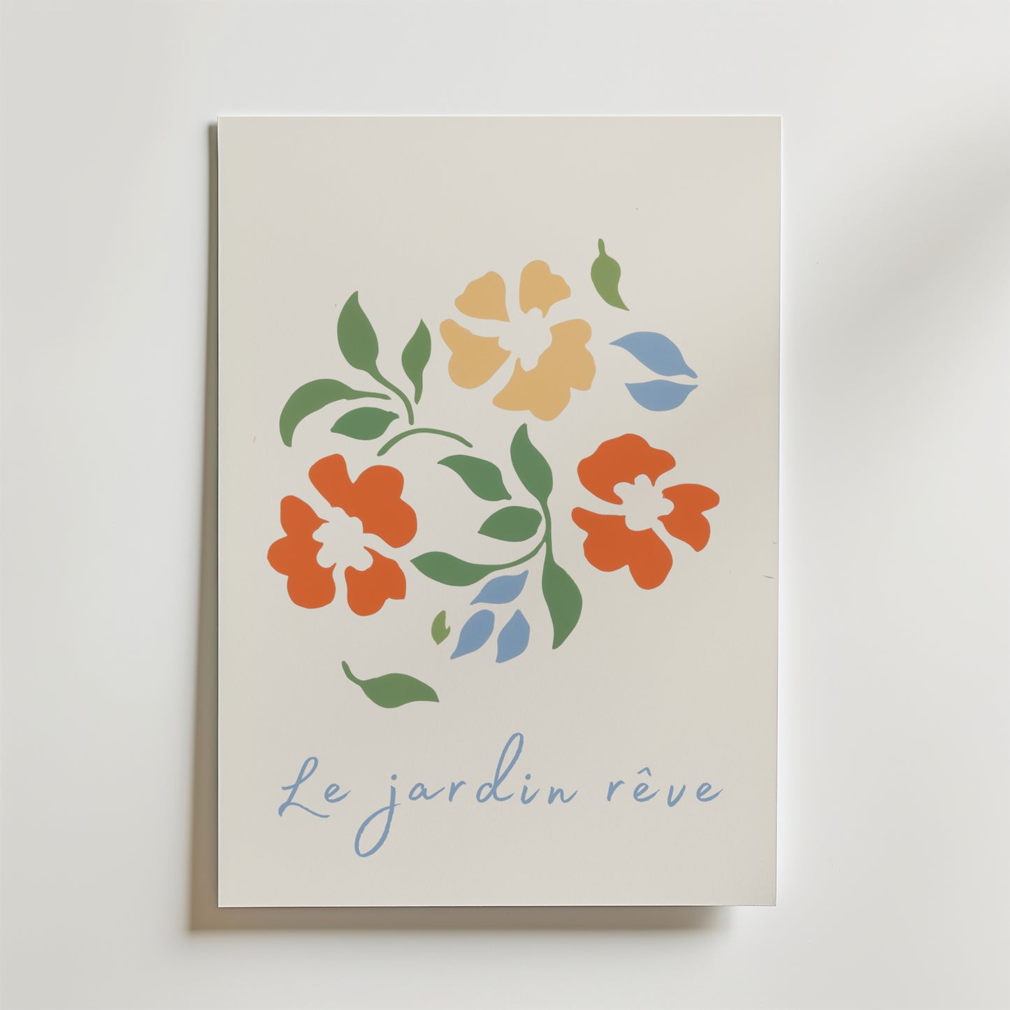 Le Jardin Reve Blomsterplakat
