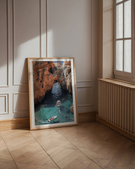 Mediterranean Cliff Escape Poster