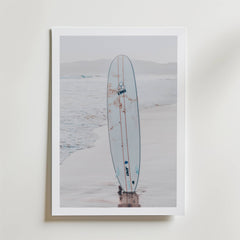 Surfboard Serenity Poster