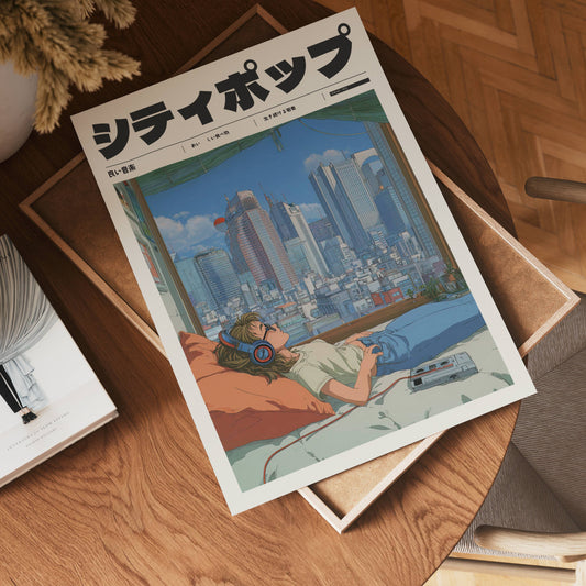 Bedroom Skyline Poster