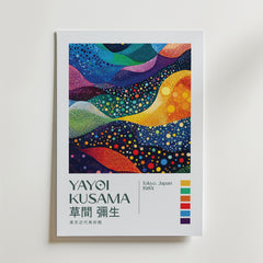 Yayoi Kusama Cosmic Waves Poster