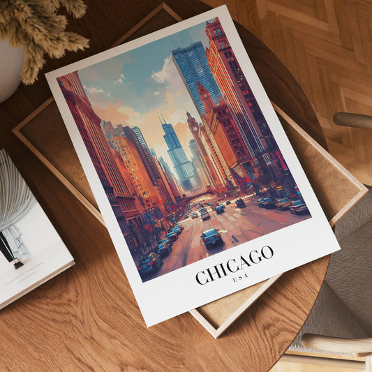 Streets Of Chicago Poster