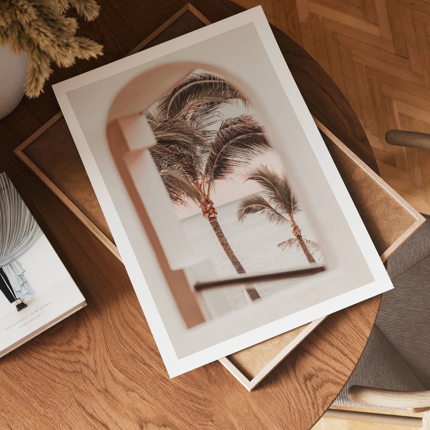 Palm View Arch Poster