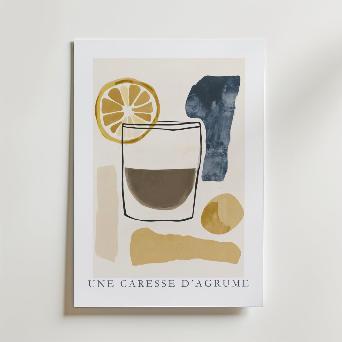 UNE CARESE D'AGRUME Drikkeplakat