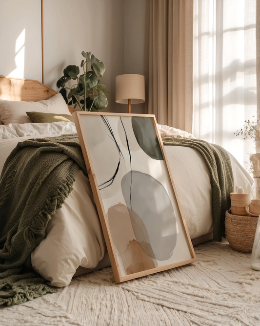 Floating Shapes Poster