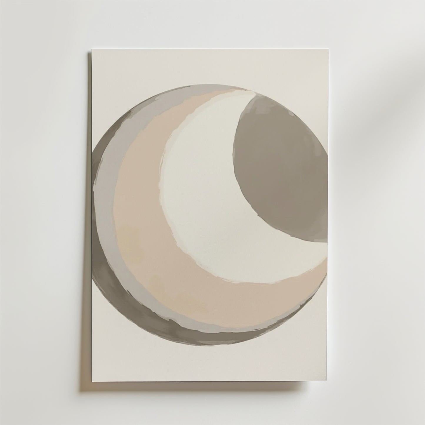 Abstract Moon Poster