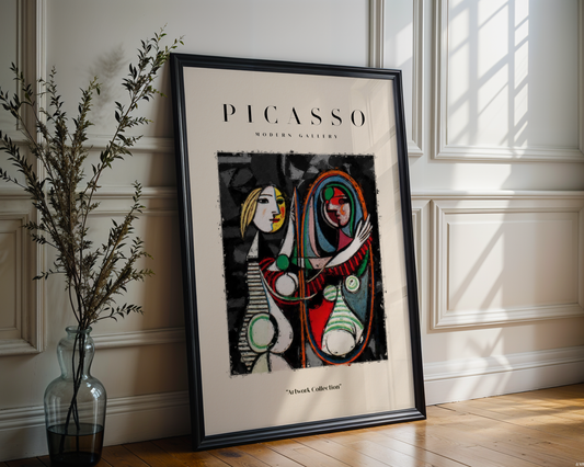 Picasso Inspired Mirror Poster