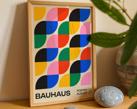 Bauhaus Leaf Poster