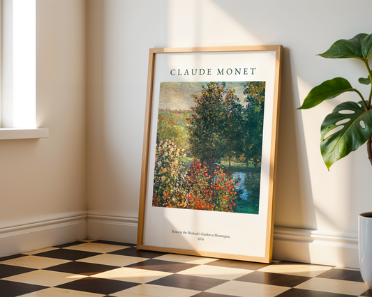 Claude Monet Garden At Montregon Poster