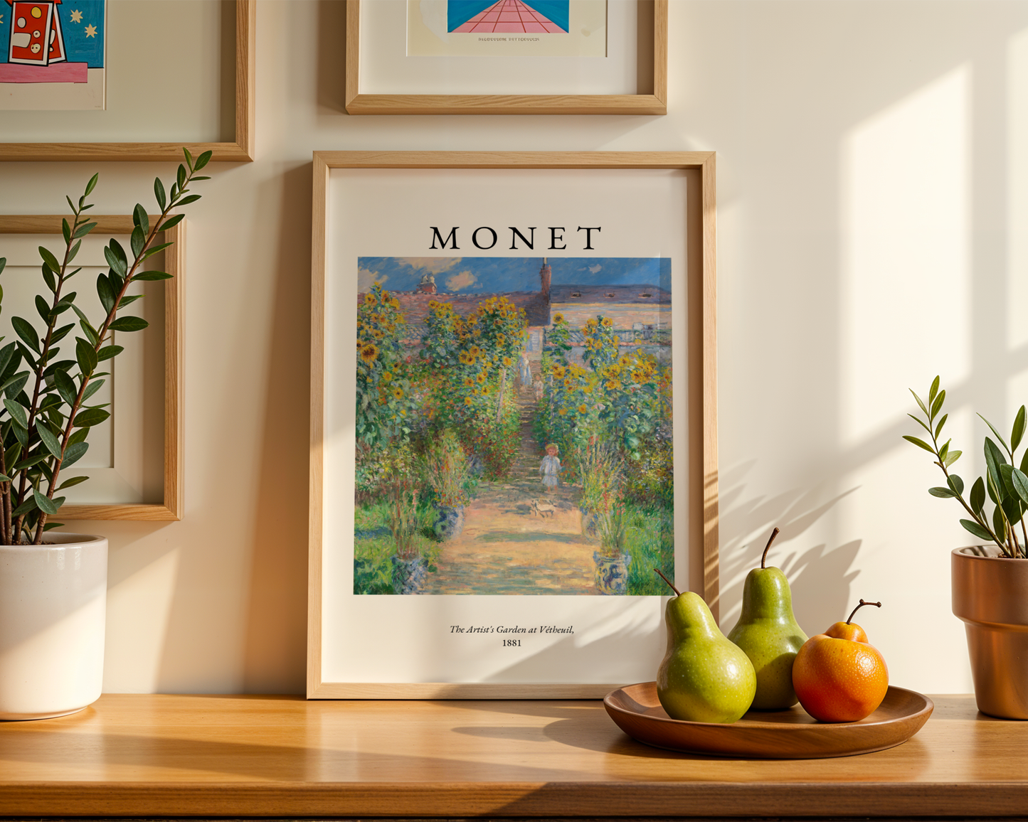 Claude Monet Kunstnerens Have Plakat