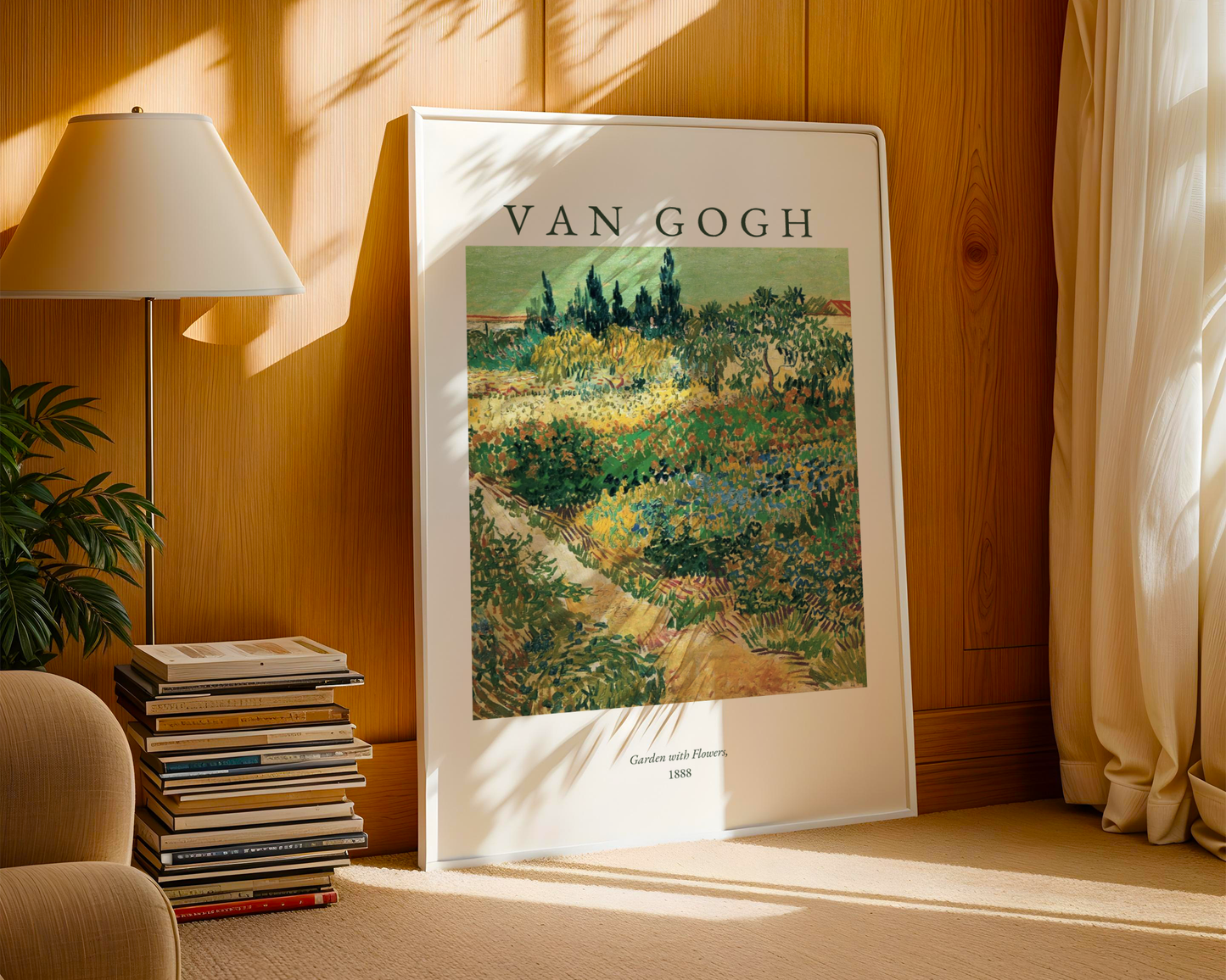 Van Gogh Garden With Flowers Poster