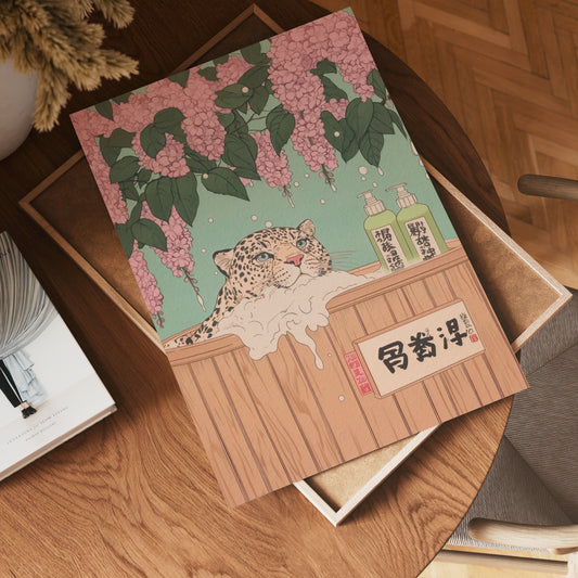 Wisteria Leopard Poster