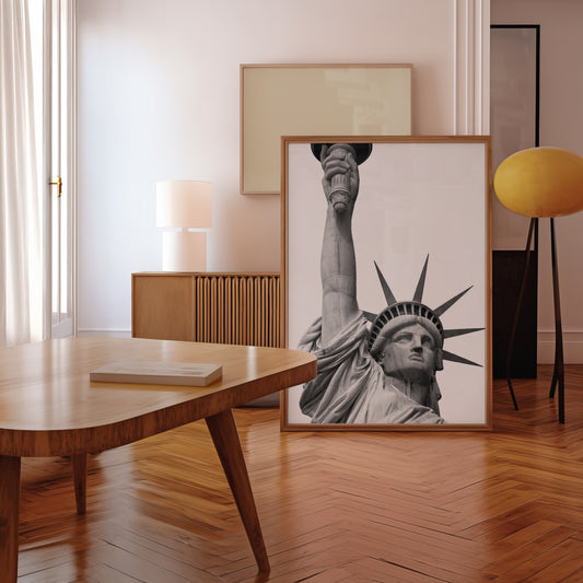 Liberty in Black & White Poster