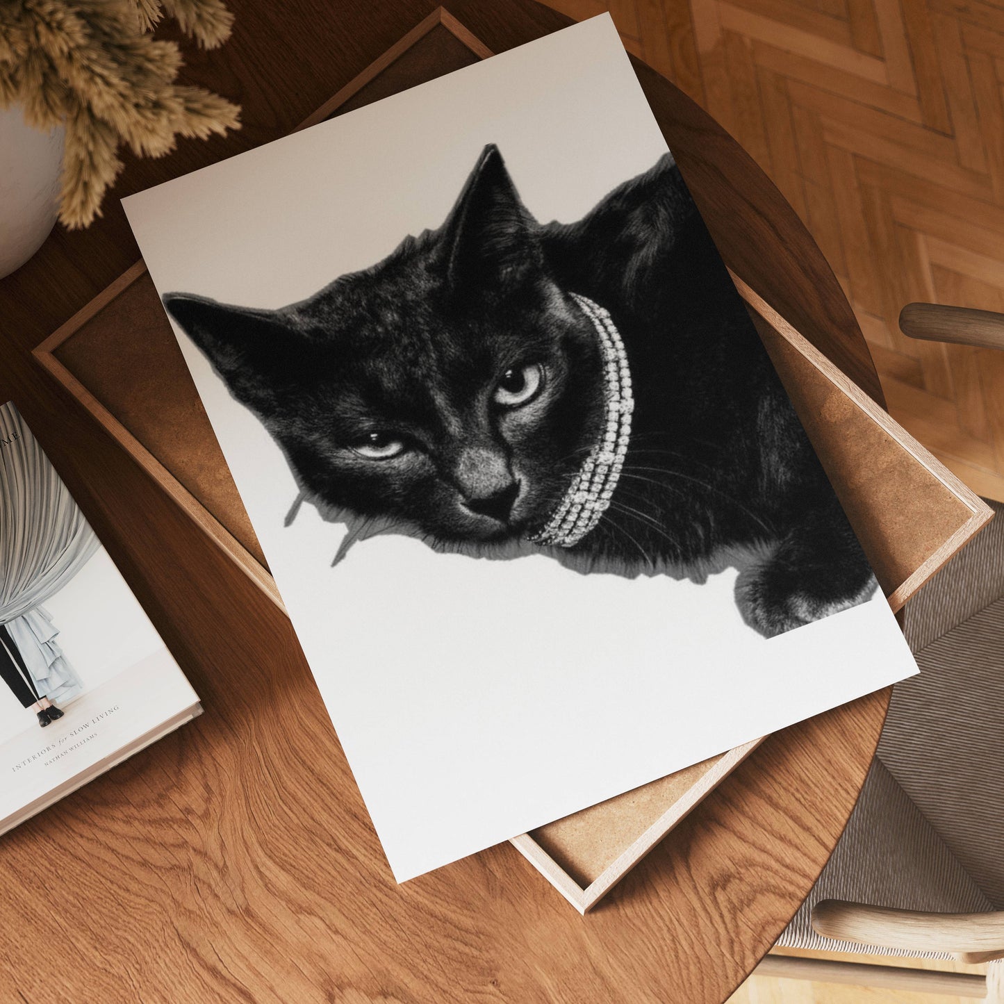 Chic Black Cat Poster