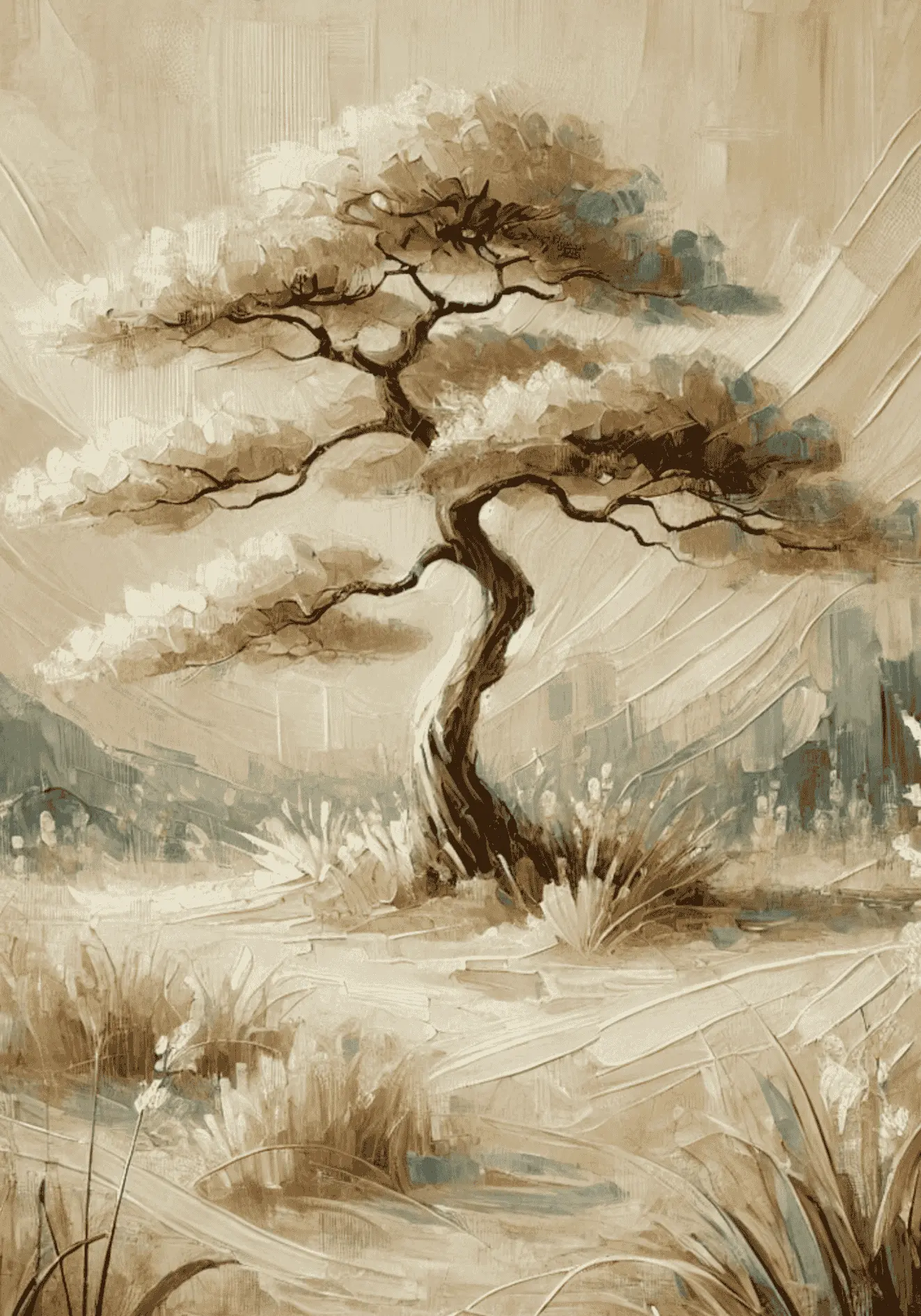 Serene Nature Tree Poster