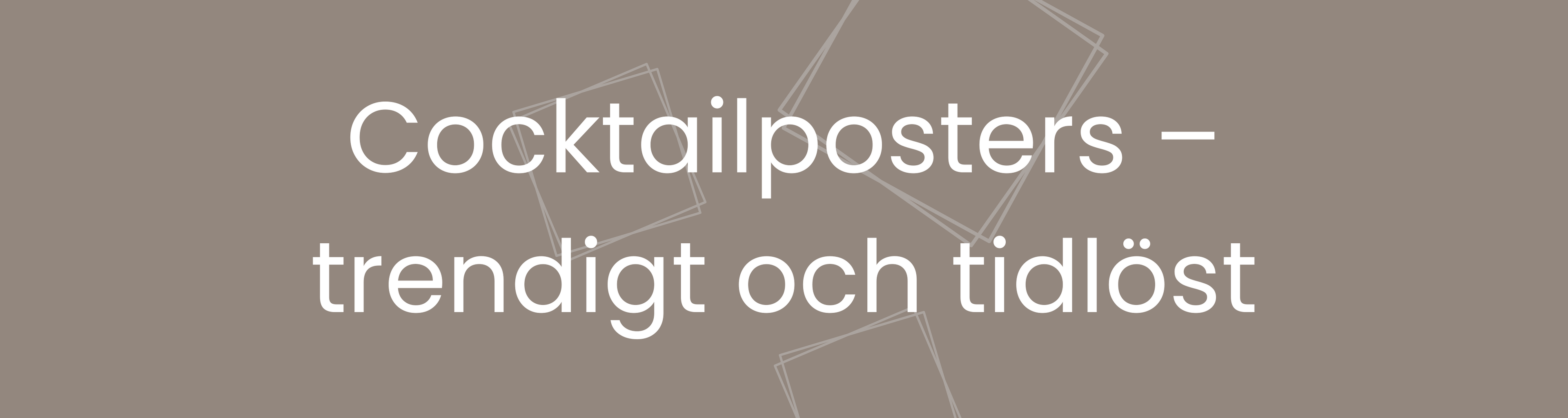 Cocktailposters – färg, glädje och trendkänsla i varje poster