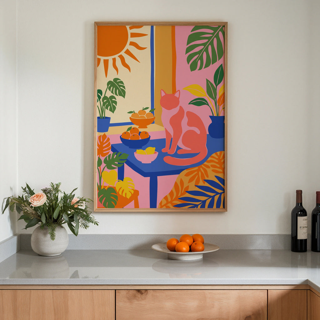Matisse Kitchen Cat Poster – i rum 2