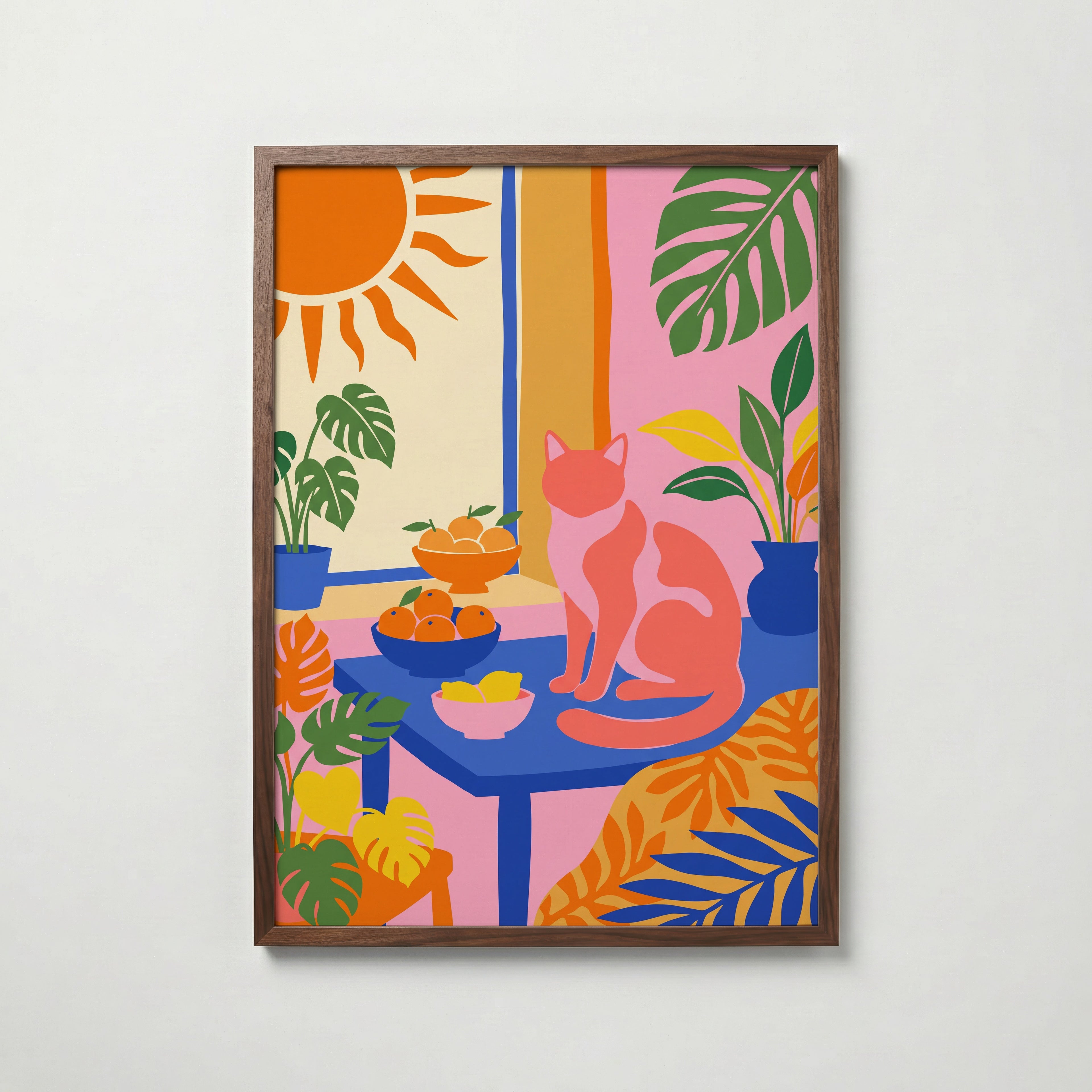Matisse Kitchen Cat Poster – valnötsram