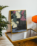 Ohara Koson Midnight Chrysanthemum Poster