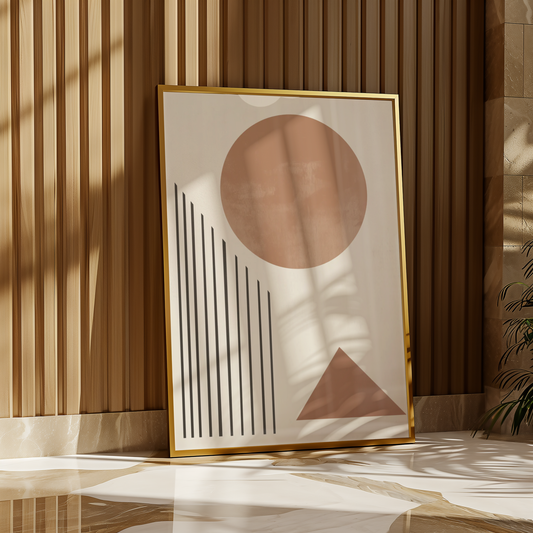 Sun & Lines Poster