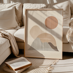 Terracotta Sun Horizon Poster