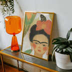 Frida Kahlo With a Frog Poster