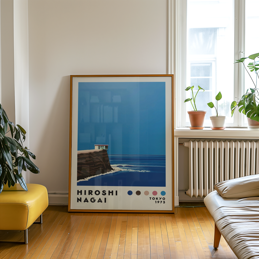 Hiroshi Nagai Cliffside View Poster