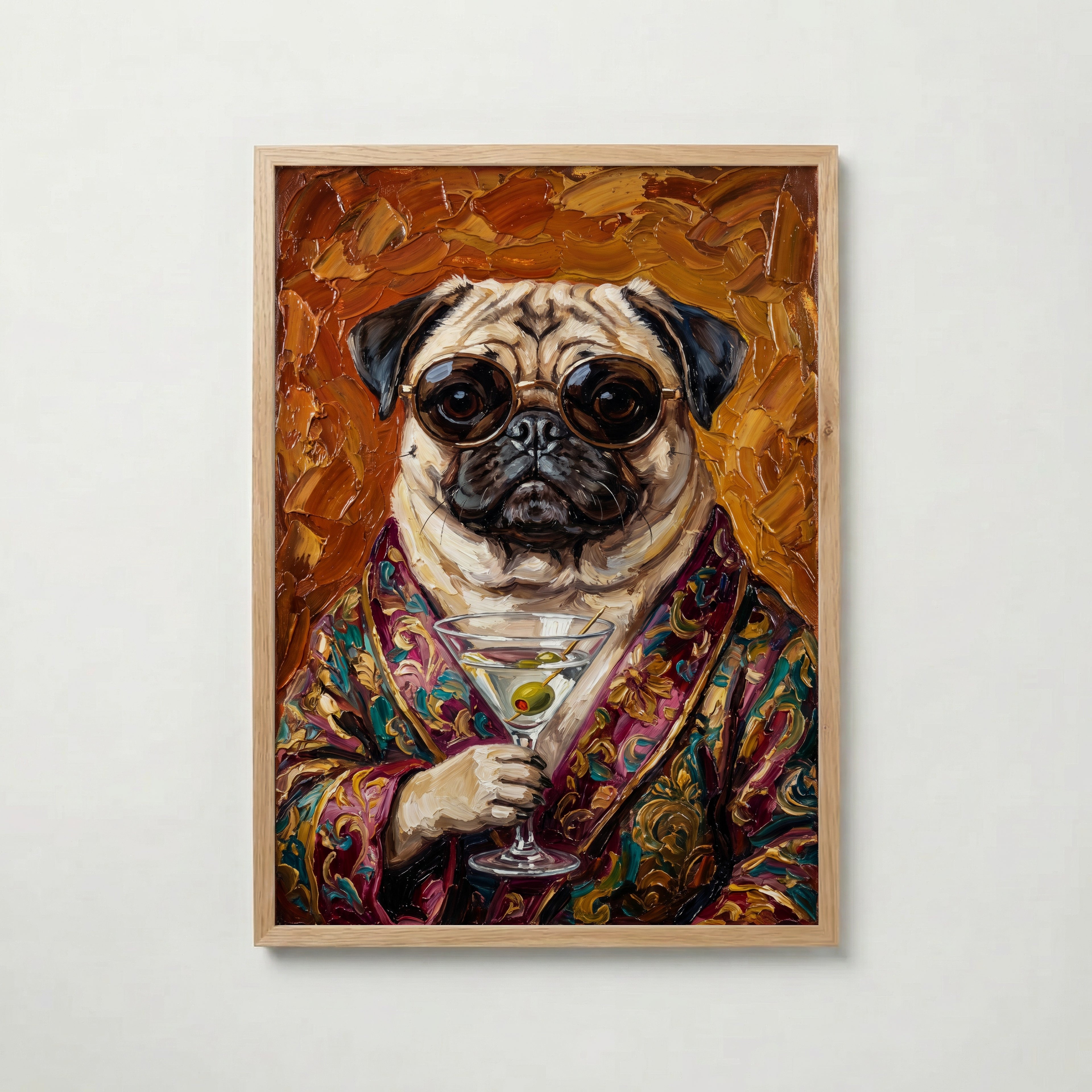 Martini Pug Poster – ekram